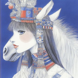 The Pink Meridian Society style, Midjourney V6.1: traditional folk art