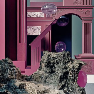 Blackwater Vitraelia style, Midjourney V6.1: abstract 3D render