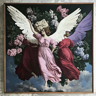 Blackwater Vitraelia style, Midjourney V6.1: classical 18th-century oil painting