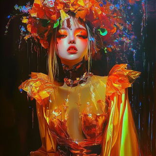 Portal Realism style, Midjourney V6.1: haute-couture fashion outfit