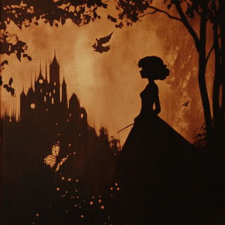 Galeprint style, Midjourney V6.1: retro fairy-tale illustration
