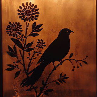 Galeprint style, Midjourney V6.1: traditional folk art