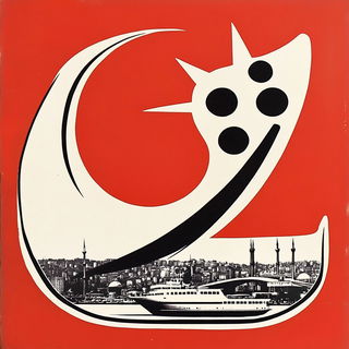 Ruincel style, Midjourney V6.1: bold minimalist logo design for Istanbul city municipal services