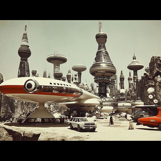 Ruincel style, Midjourney V6.1: cinematic shot from sci-fi movie