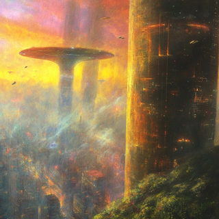 Botanical Flashgarden style, Midjourney V6.1: megacity with futuristic bioarchitecture