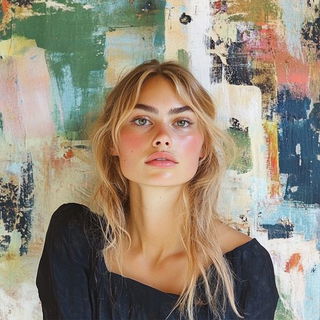 Brasshalo style, Midjourney V6.1: photographic portrait of female protagonist