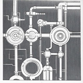 Darkroom Nacre style, Midjourney V6.1: technical infrastructure blueprint schematics