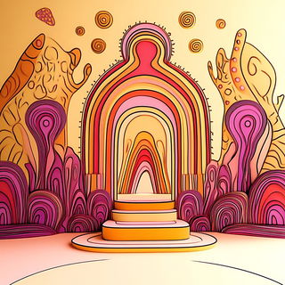 Carnivale Miniatura style, Midjourney V6.1: abstract 3D render