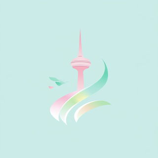 Kaleidomarmoreal style, Midjourney V6.1: bold minimalist logo design for Istanbul city municipal services