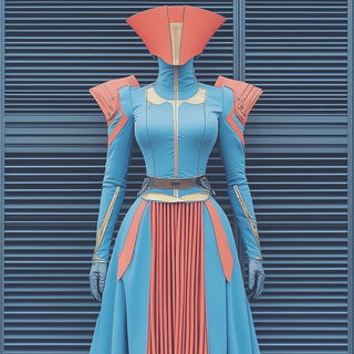 Dragonfly Machinism style, Midjourney V6.1: haute-couture fashion outfit