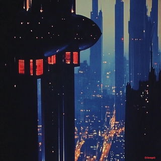 Sapphire Scaleweave style, Midjourney V6.1: megacity with futuristic bioarchitecture