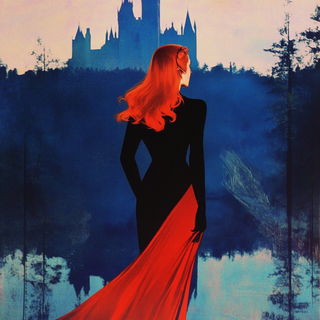 Sapphire Scaleweave style, Midjourney V6.1: retro fairy-tale illustration