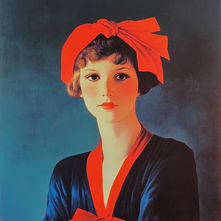 Sapphire Scaleweave style, Midjourney V6.1: classical 18th-century oil painting