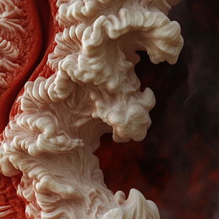 Lumenscarf Joinery style, Midjourney V6.1: abstract 3D render