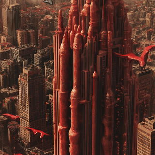 Lumenscarf Joinery style, Midjourney V6.1: megacity with futuristic bioarchitecture