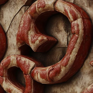Lumenscarf Joinery style, Midjourney V6.1: typographic composition with large letters