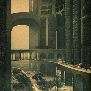 Solsticetch style, Midjourney V6.1: megacity with futuristic bioarchitecture