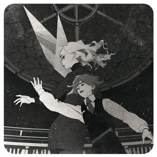 Solsticetch style, Midjourney V6.1: black-and-white manga comic strip