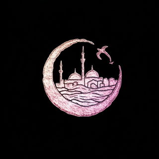 Portalflare Synchromancy style, Midjourney V6.1: bold minimalist logo design for Istanbul city municipal services