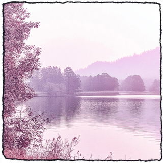 Portalflare Synchromancy style, Midjourney V6.1: realistic landscape photograph of quiet dawn