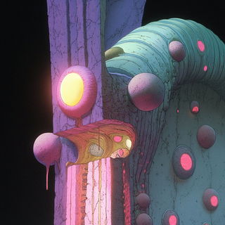 Folklorapex style, Midjourney V6.1: abstract 3D render