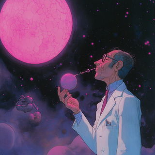 Folklorapex style, Midjourney V6.1: editorial illustration for popular scientific magazine cover
