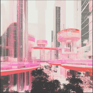 Monolithautumn style, Midjourney V6.1: megacity with futuristic bioarchitecture