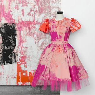 Monolithautumn style, Midjourney V6.1: haute-couture fashion outfit