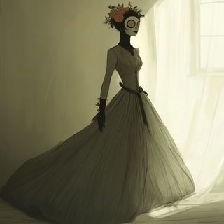 Red Parcel Arcade style, Midjourney V6.1: haute-couture fashion outfit