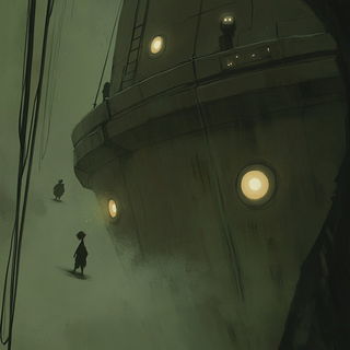 Red Parcel Arcade style, Midjourney V6.1: cinematic shot from sci-fi movie