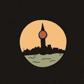 Hornedwater style, Midjourney V6.1: bold minimalist logo design for Istanbul city municipal services