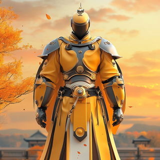 Ochrewind style, Midjourney V6.1: concept art character design of retropunk steam knight