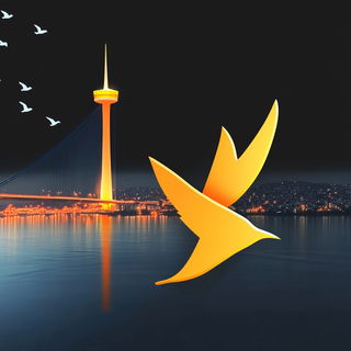 Ochrewind style, Midjourney V6.1: bold minimalist logo design for Istanbul city municipal services
