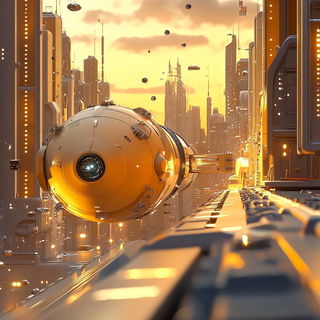 Ochrewind style, Midjourney V6.1: cinematic shot from sci-fi movie