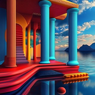 Vatblack Orbitals style, Midjourney V6.1: abstract 3D render
