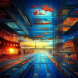 Vatblack Orbitals style, Midjourney V6.1: technical infrastructure blueprint schematics