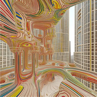 Photoclastica style, Midjourney V6.1: megacity with futuristic bioarchitecture