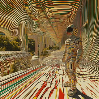 Photoclastica style, Midjourney V6.1: cinematic shot from sci-fi movie