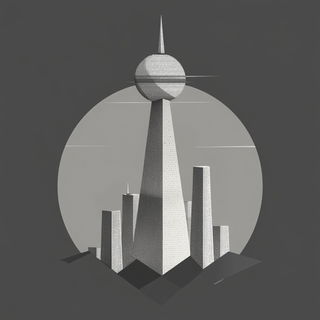 Borderpaint Exile style, Midjourney V6.1: bold minimalist logo design for Istanbul city municipal services