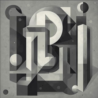 Borderpaint Exile style, Midjourney V6.1: typographic composition with large letters