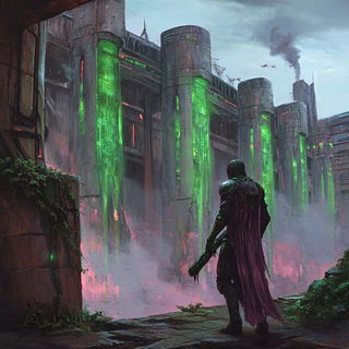 Gothic Lithic Emblem style, Midjourney V6.1: megacity with futuristic bioarchitecture