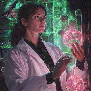 Gothic Lithic Emblem style, Midjourney V6.1: editorial illustration for popular scientific magazine cover