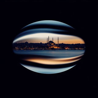 Sepia Diagrammatic Portraiture style, Midjourney V6.1: bold minimalist logo design for Istanbul city municipal services