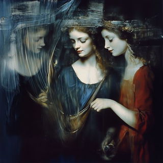 Sepia Diagrammatic Portraiture style, Midjourney V6.1: classical 18th-century oil painting