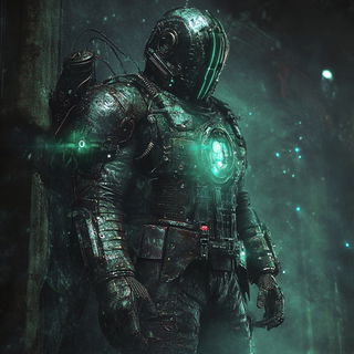 Kinetofluidics style, Midjourney V6.1: concept art character design of retropunk steam knight