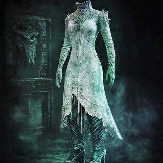 Kinetofluidics style, Midjourney V6.1: haute-couture fashion outfit