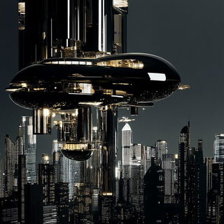 Sternum Serpent style, Midjourney V6.1: megacity with futuristic bioarchitecture