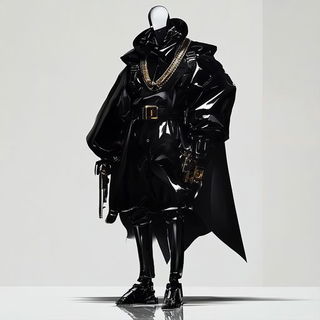 Sternum Serpent style, Midjourney V6.1: concept art character design of retropunk steam knight