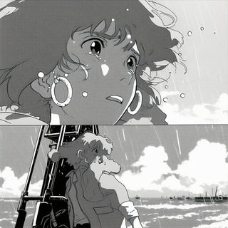 Parchment Nomadism style, Midjourney V6.1: black-and-white manga comic strip