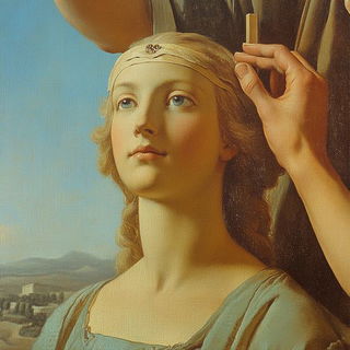 Parchment Nomadism style, Midjourney V6.1: classical 18th-century oil painting